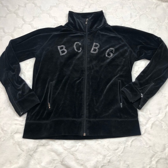 BCBGMaxAzria black velvet jacket size xl - Picture 9 of 9